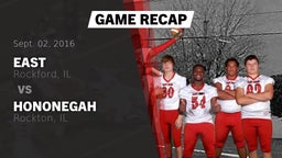 Recap: East  vs. Hononegah  2016