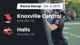 Recap: Knoxville Central  vs. Halls  2019