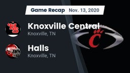 Recap: Knoxville Central  vs. Halls  2020