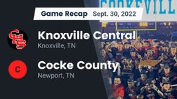 Recap: Knoxville Central  vs. Cocke County  2022
