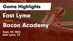 East Lyme  vs Bacon Academy  Game Highlights - Sept. 20, 2022