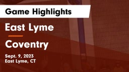 East Lyme  vs Coventry  Game Highlights - Sept. 9, 2023