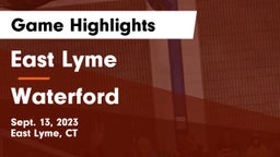 East Lyme  vs Waterford  Game Highlights - Sept. 13, 2023