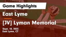 East Lyme  vs [JV] Lyman Memorial Game Highlights - Sept. 18, 2023