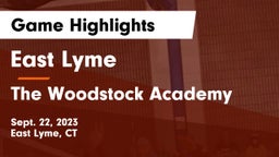 East Lyme  vs The Woodstock Academy Game Highlights - Sept. 22, 2023
