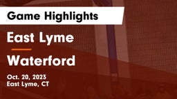 East Lyme  vs Waterford  Game Highlights - Oct. 20, 2023