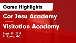 Cor Jesu Academy vs Visitation Academy  Game Highlights - Sept. 19, 2019