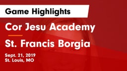 Cor Jesu Academy vs St. Francis Borgia  Game Highlights - Sept. 21, 2019