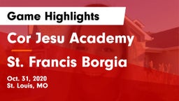 Cor Jesu Academy vs St. Francis Borgia  Game Highlights - Oct. 31, 2020