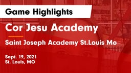 Cor Jesu Academy vs Saint Joseph Academy St.Louis Mo Game Highlights - Sept. 19, 2021