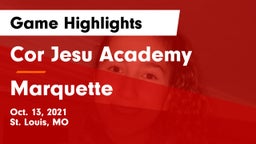 Cor Jesu Academy vs Marquette  Game Highlights - Oct. 13, 2021