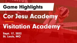 Cor Jesu Academy vs Visitation Academy Game Highlights - Sept. 17, 2022