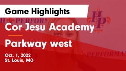 Cor Jesu Academy vs Parkway west  Game Highlights - Oct. 1, 2022