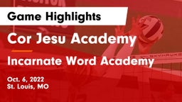 Cor Jesu Academy vs Incarnate Word Academy Game Highlights - Oct. 6, 2022