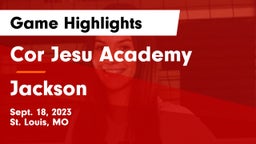 Cor Jesu Academy vs Jackson  Game Highlights - Sept. 18, 2023