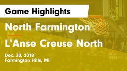North Farmington  vs L'Anse Creuse North  Game Highlights - Dec. 30, 2018