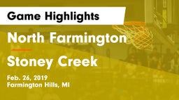 North Farmington  vs Stoney Creek  Game Highlights - Feb. 26, 2019