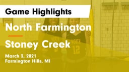 North Farmington  vs Stoney Creek  Game Highlights - March 3, 2021