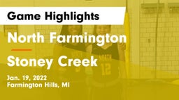 North Farmington  vs Stoney Creek  Game Highlights - Jan. 19, 2022