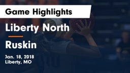 Liberty North vs Ruskin  Game Highlights - Jan. 18, 2018