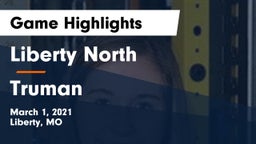 Liberty North  vs Truman  Game Highlights - March 1, 2021