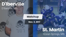 Matchup: D'Iberville vs. St. Martin  2017
