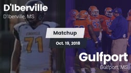 Matchup: D'Iberville vs. Gulfport  2018