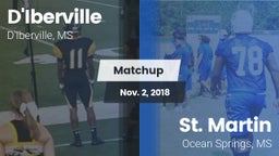 Matchup: D'Iberville vs. St. Martin  2018