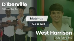 Matchup: D'Iberville vs. West Harrison  2019