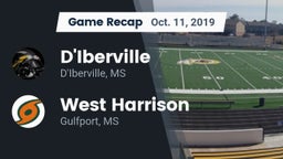 Recap: D'Iberville  vs. West Harrison  2019