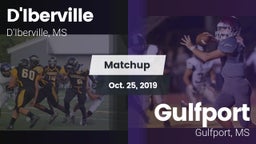 Matchup: D'Iberville vs. Gulfport  2019