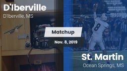 Matchup: D'Iberville vs. St. Martin  2019