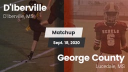 Matchup: D'Iberville vs. George County  2020