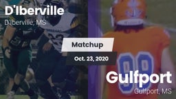 Matchup: D'Iberville vs. Gulfport  2020