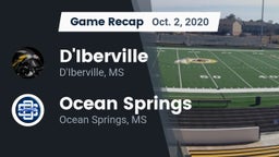 Recap: D'Iberville  vs. Ocean Springs  2020
