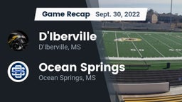 Recap: D'Iberville  vs. Ocean Springs  2022