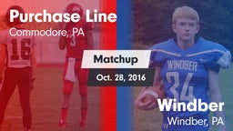 Matchup: Purchase Line vs. Windber  2016