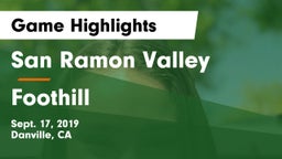 San Ramon Valley  vs Foothill  Game Highlights - Sept. 17, 2019