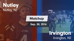 Matchup: Nutley vs. Irvington  2016