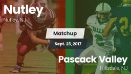 Matchup: Nutley vs. Pascack Valley  2017