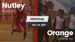 Matchup: Nutley vs. Orange  2017