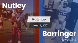 Matchup: Nutley vs. Barringer  2017