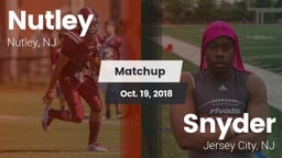 Matchup: Nutley vs. Snyder  2018