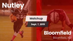Matchup: Nutley vs. Bloomfield  2019