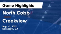 North Cobb  vs Creekview  Game Highlights - Aug. 12, 2023