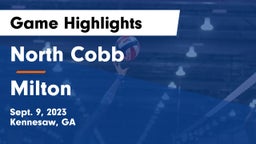 North Cobb  vs Milton  Game Highlights - Sept. 9, 2023