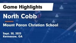 North Cobb  vs Mount Paran Christian School Game Highlights - Sept. 30, 2023