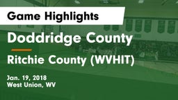 Doddridge County  vs Ritchie County  (WVHIT) Game Highlights - Jan. 19, 2018