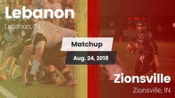 Matchup: Lebanon vs. Zionsville  2018