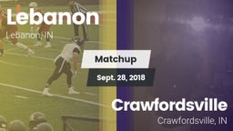 Matchup: Lebanon vs. Crawfordsville  2018